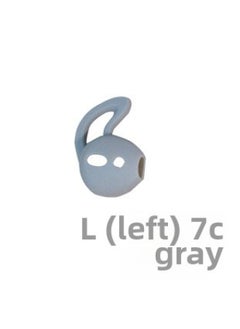 For Airpods Headphone Covers TWS Huawei Xiaomi Rammer Silicone Earbuds Earbuds Ear Cap Apple Second Generation Headset-Color:Gray (double Hole With Ears)-Model:ES32  ES62  ES68