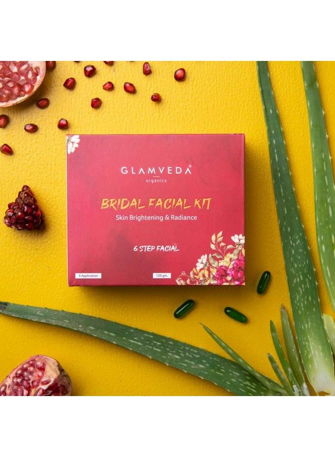 Glamveda Bridal Facial Kit; 6 Steps; 120 Gm| One Stop Solution For Bright & Radiant Skin| Evens Skin Tone| - Image 3