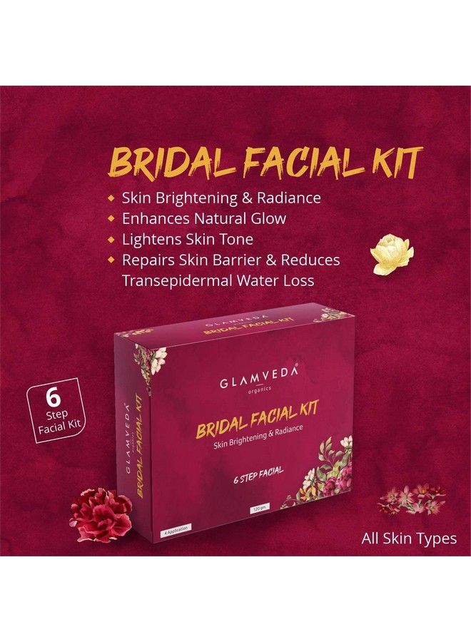 Glamveda Bridal Facial Kit; 6 Steps; 120 Gm| One Stop Solution For Bright & Radiant Skin| Evens Skin Tone| - Image 4