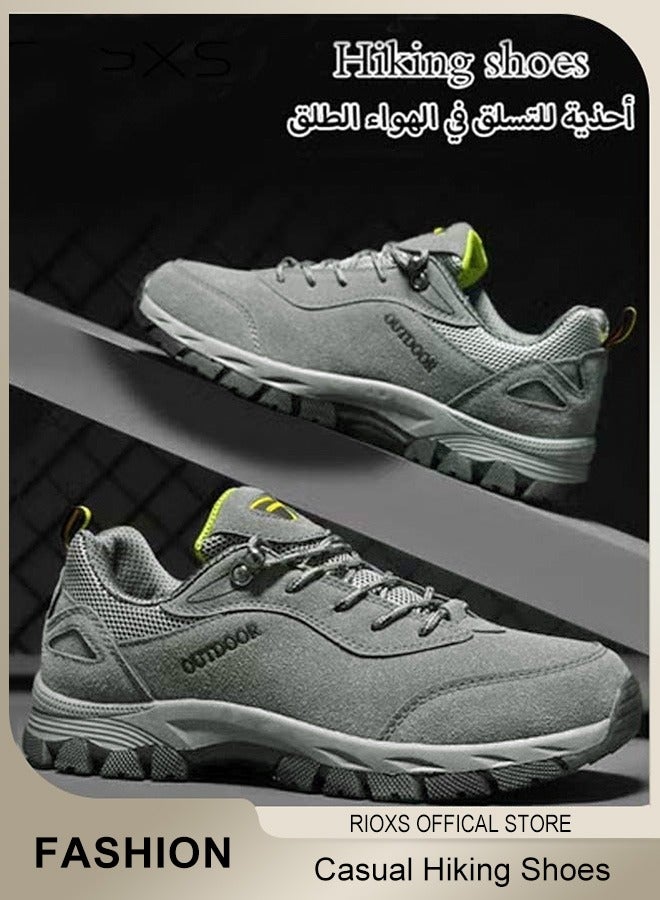 RIOXS Men's Trainers,Breathable Sports Shoes,Low-Top Trainers Trail Running Shoe For Men,Youth Outdoor Travel Hiking Shoes,Anti Slip Waterproof Trekking Sneakers,Comfy Athletic Shoes For Fitness Walking Jogging, Mens Athlesiure Trainers  - Image 2