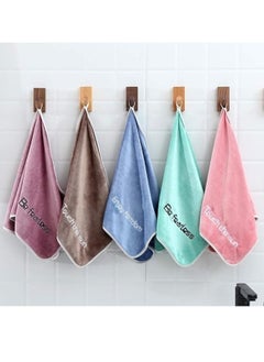 Generic Microfiber Face Towel, 5 Count Microfiber Woven Shed Resistant, Stunning Design and Special Absorbent Embroidery 35x75cm  - Image 1
