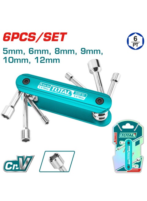 Total 6 Pcs Folding Nut Driver Set – THFND061