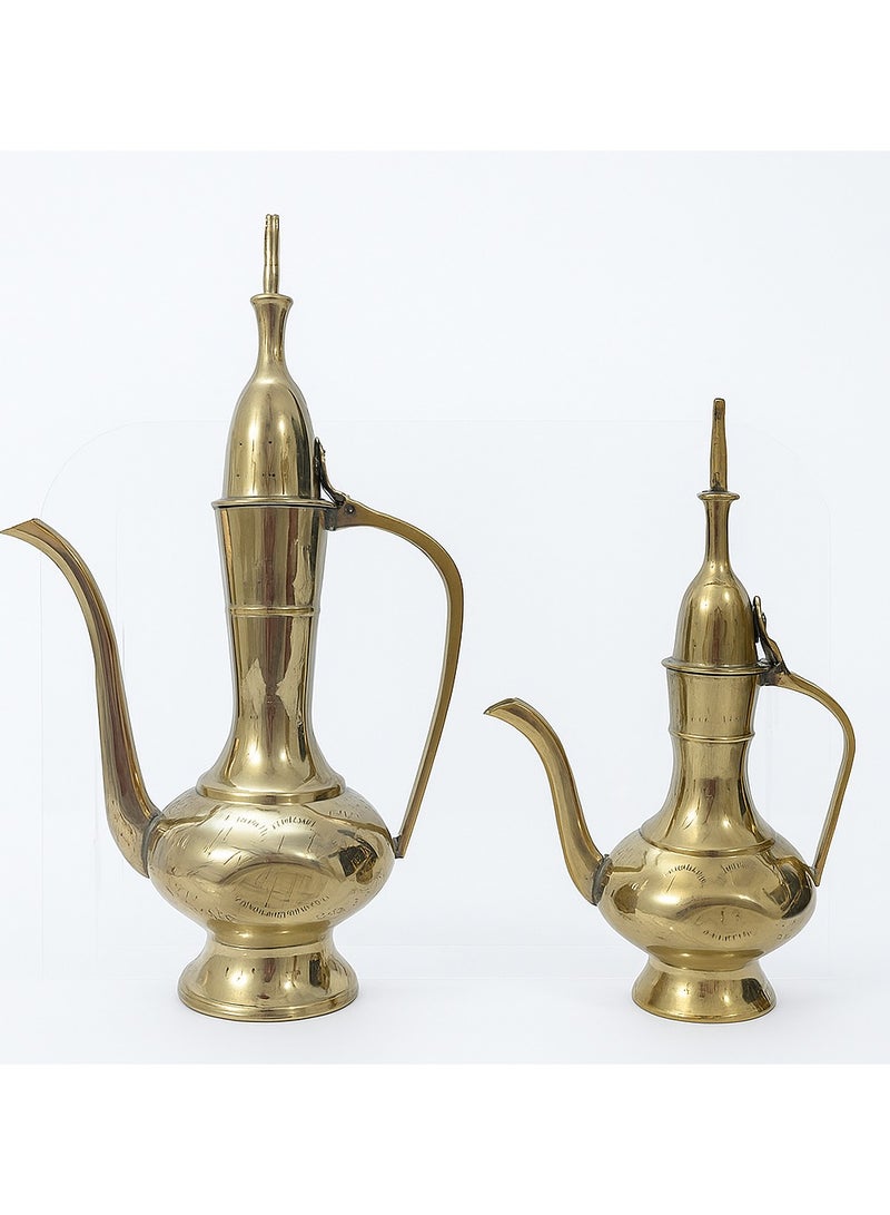 Royal Decorative Aftaba Dallah 2 Piece For Home Décor Gold - Image 1