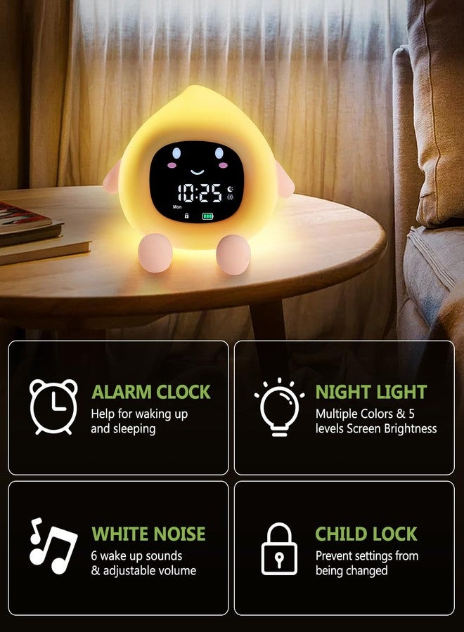 KeeKit Kids Alarm Clock, Toddler Sleep Trainer with 9 Colors Night Light, Dual Alarm & Snooze Function, Ok to Wake Clock for Children, Birthday Gift for Boys & Girls - Image 5