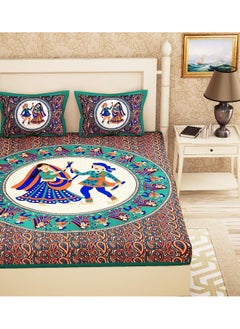 Urban Magic Urban Magic 104 TC Cotton Double Printed Bedsheet  - Image 3