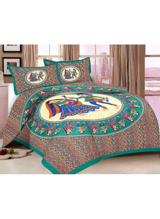Urban Magic 104 TC Cotton Double Printed Bedsheet