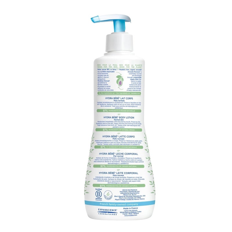 Mustela Hydra Bebe Body Lotion White Avocado 100 ml - Image 2