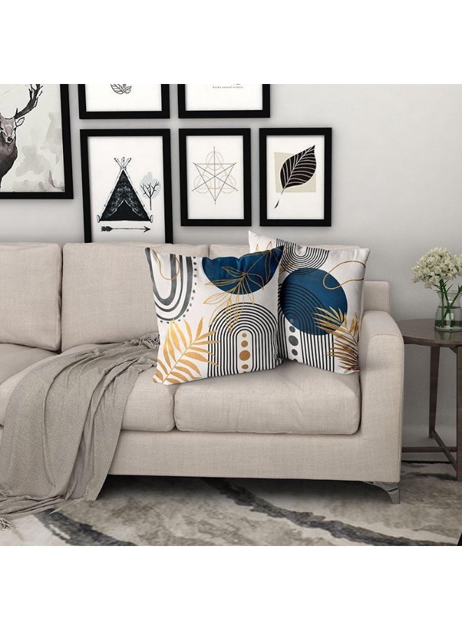 4-Piece Cushion Set, Throw Pillow Covers, Modern Geometric Decorative Sofa Pillow Covers 45cmX45cm, Suitable for Home Living Room Sofa Car Sofa Pillow Covers, 18X18 Inch - Image 2