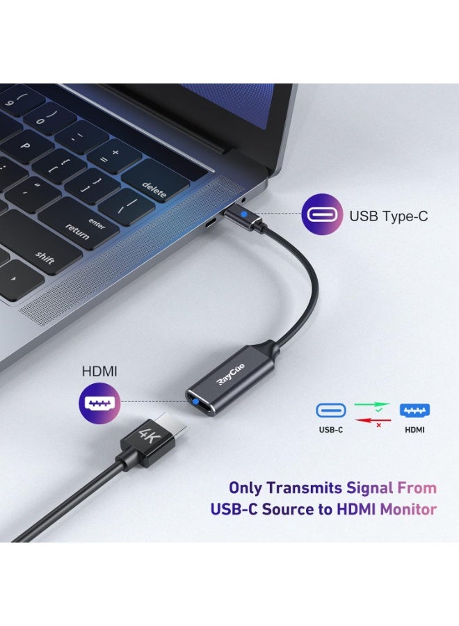 رايكيو محول USB-C إلى HDMI - محول 4K من USB Type-C إلى HDMI، متوافق مع Thunderbolt 3/4 لأجهزة MacBook و iPad Pro و iPhone 15 Pro/Max و Surface وغيرها - Image 3