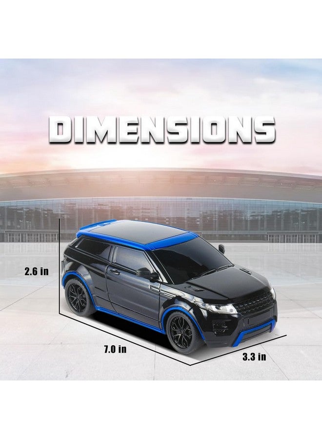 ويمبلي سيارة لعبة ويمبلي للتحكم عن بعد للأطفال، ألعاب سباق سيارات عالية السرعة للأطفال من سن 5 سنوات إلى 12 سنة، للأولاد من سن 7 إلى 14 سنة، سيارة صغيرة للأطفال بمقياس 1:24، تعمل بالتحكم عن بعد - أسود وأزرق - Image 2