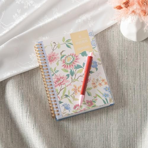 Blue Sky Day Designer 2025-2026 Weekly and Monthly Academic Year Planner Calendar, July 2025 - June 2026, 5" x 8", Flexible Cover, Laminated Tabs, Storage Pocket, Includes Stickers, Climbing Floral Blush - Image 2