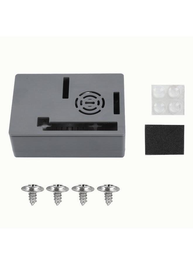 Thoraya 3.5 inch Display Protector Enclosure Case Box Cover For Raspberry Pi 3B+/3B/2B (Grey)  - Image 1