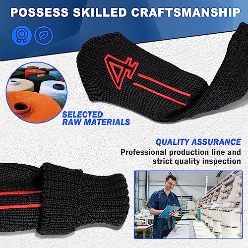 mytag Knit Golf Hybrid Iron Head Covers 4-9 and 2pcs Hybrid/UT Club Head Covers with Rotatable No.Tag, Golf Club Head Protector for Cleveland, Wilson Launch Pad, Tour Edge, Powerbilt Hybrid Irons - Image 4