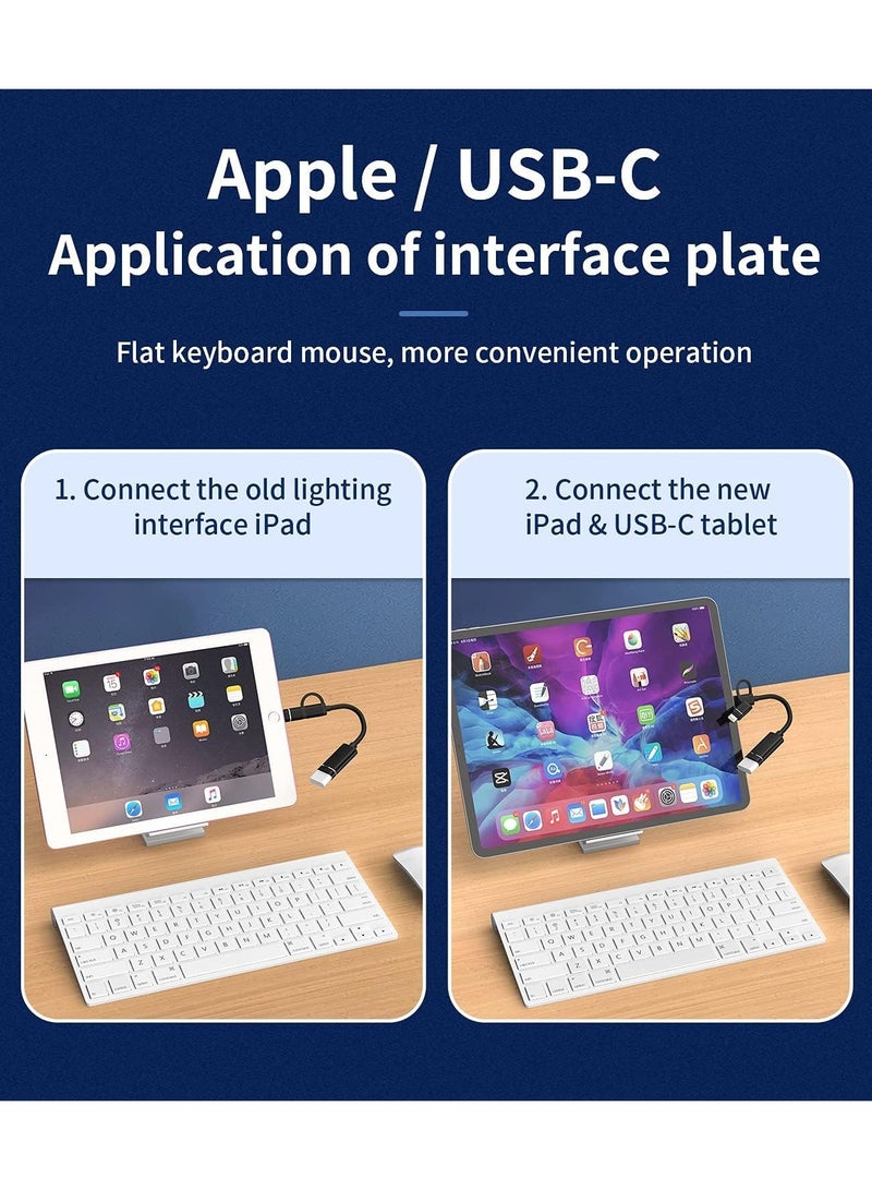Zikra محول كابل OTG، موصل USB A أنثوي إلى USB C ذكر فلاش درايف، محول OTG USB 2 في 1، كابل دونجل USB C نوع 3.0 لمدخل الكاميرا لهواتف سامسونج جوجل بيكسل آيفون آيباد ماك بوك أوبو موتورولا - Image 5
