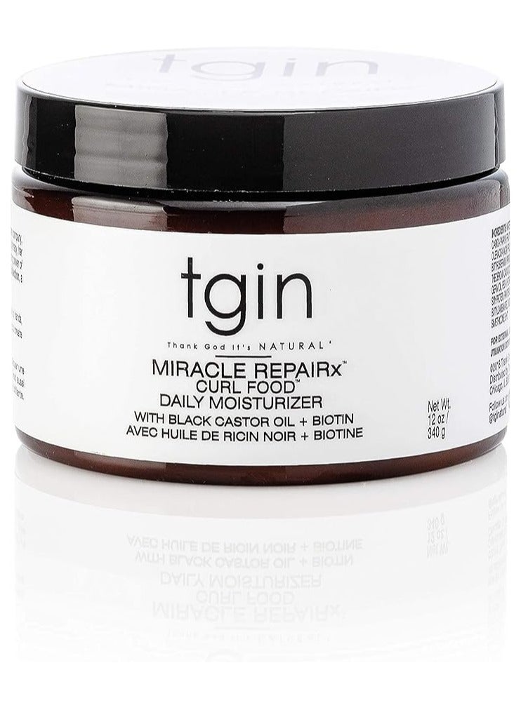 Tgin Tegene Miracle Reparex Curl Food Daily Moisturizer for Damaged Hair - Repair, Protect and Treat - 340 g - Image 1