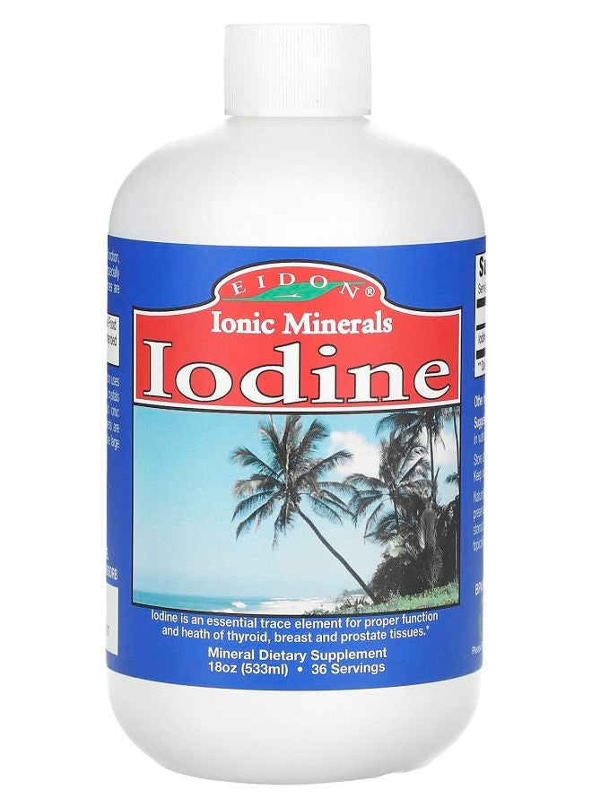 Eidon Ionic Minerals Ionic Minerals Iodine 150 mcg 18 oz (533 ml)