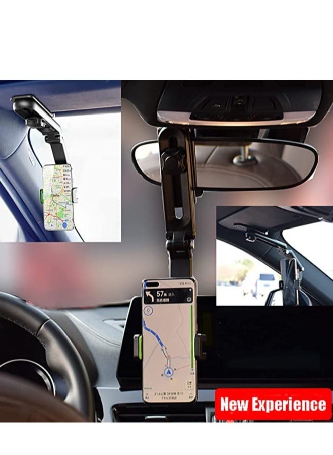 إلترازون حامل الهاتف الخلوي للسيارة من الشمس، حامل مشبك دعم للسيارة يدور 360 درجة من HiYi Universal، حامل هاتف السيارة متعدد الوظائف متوافق مع جميع الهواتف الذكية GPS (رمادي) - Image 2