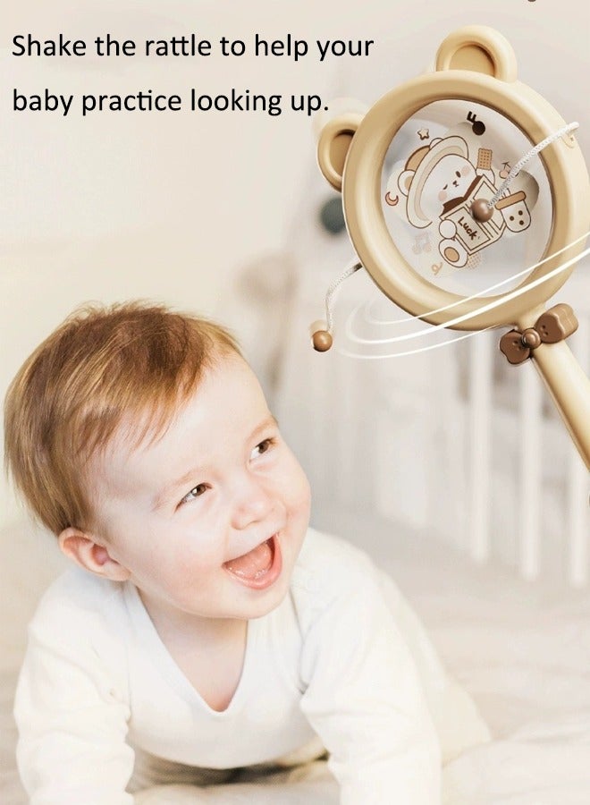 Aissiora 6pcs Rattle playset Infant early education musical instruments Hand clapping drum toys Rattle toys Odorless and non-toxic Can be bitten Early education music enlightenment - Image 5