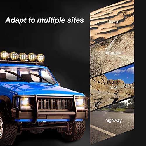 GoolRC RC Rock Crawler, 1:12 Scale Remote Control Car, 2.4Ghz 4WD Off Road RC Truck, All Terrains Climbing Vehicle, RC Car Gifts for Kids and Adults, Include 2 Batteries (Silver) - Image 4