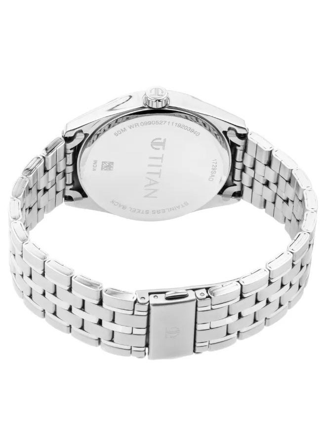 TITAN Men's Analog Round Shape Metal Wrist Watch - 1729SM05 - 38 Mm  - Image 5