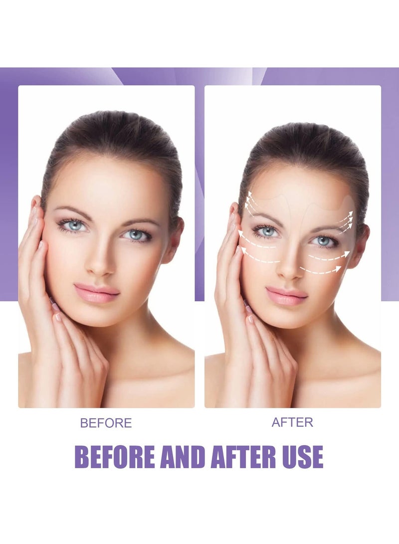 Loquat Eye Lift Tape, Instant V-Line Lifting Tape Set, Invisible Anti-Wrinkle Face Stickers, Stretchable Skin-Lifting Tape for Eye, Chin  Cheek Slimming - Image 3