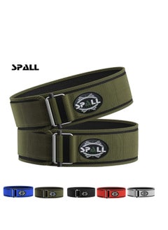 Spall Locking Weight Lifting Belt For Men & Women. Nylon Gym Workout Belt With Adjustable Buckle For Deadlift, Olympic Training, CrossFit, WOD. Provides Lumbar Support & Stability  - Image 1