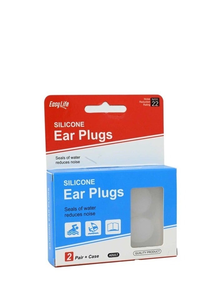 Easy Life Silicone Ear Plugs Noise and Water Seal Reduction for Swimming 