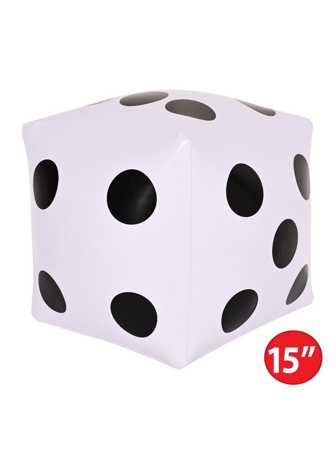 Beistle 4 Piece 15" Large Inflatable Dice for Casino Themed Party Decorations - Image 2
