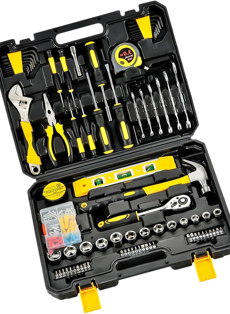 GGOOT 108Pcs Household Hand Tool Set Combination Package Mixed Tool Set Home Hardware Maintenance Woodworking Garden Tool - Image 1