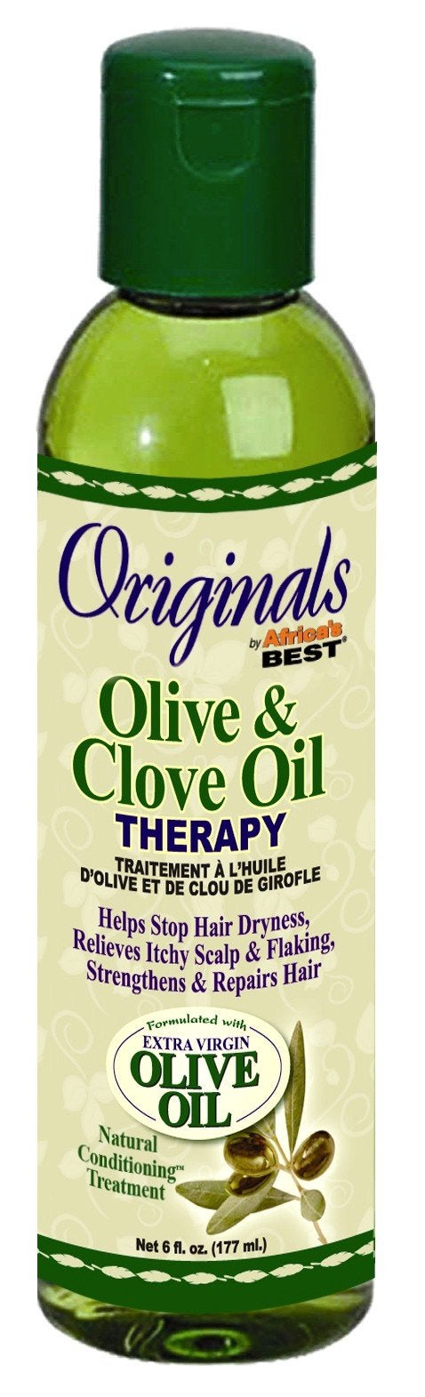Africas Best Orig Olive Clove Oil Therapy 6 Ounce Pack of 2