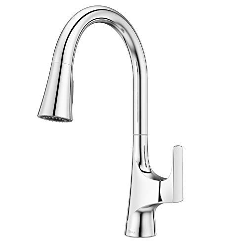 Pfister Norden Kitchen Faucet with Pull Down Sprayer, Single Handle, High Arc, Polished Chrome Finish, GT529NRC - Image 3