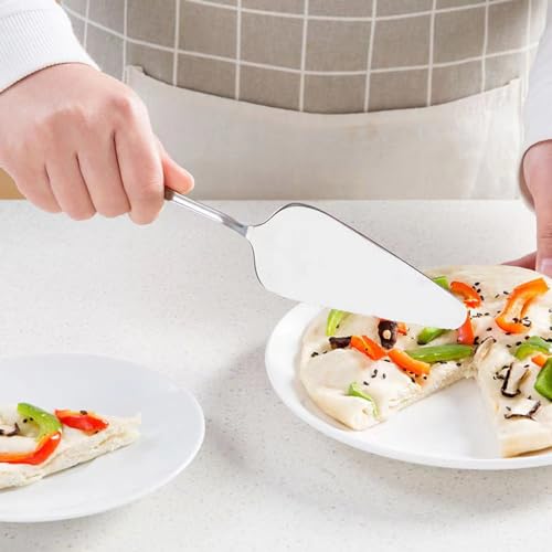 tiokin Cake Pie Servers Set,Stainless Steel Pizza Cake Slicer Server,Cake Cutter with Serrated Edges for Kitchens Restaurants Brithday Parties Set of 6 - Image 4