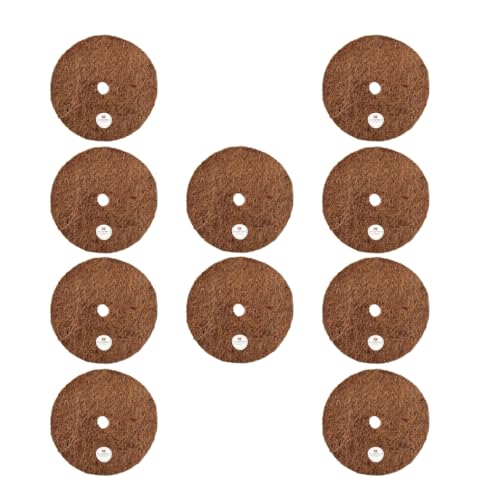 Cocogarden Coco Coir Fiber Mulch Mat Moisture & Weed Control for Plants (12 inch, Pack of 10) - Image 1