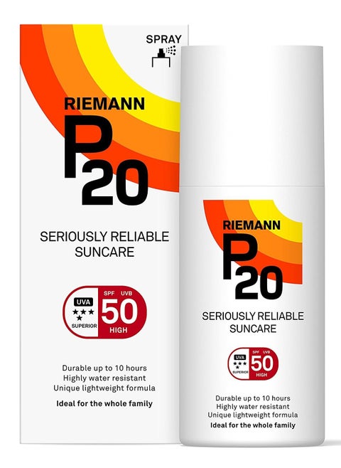 P20 Sunscreen Once a Day 10-Hours Protection SPF 50 UVA & UVB Protection Very Water Resistant 200ml