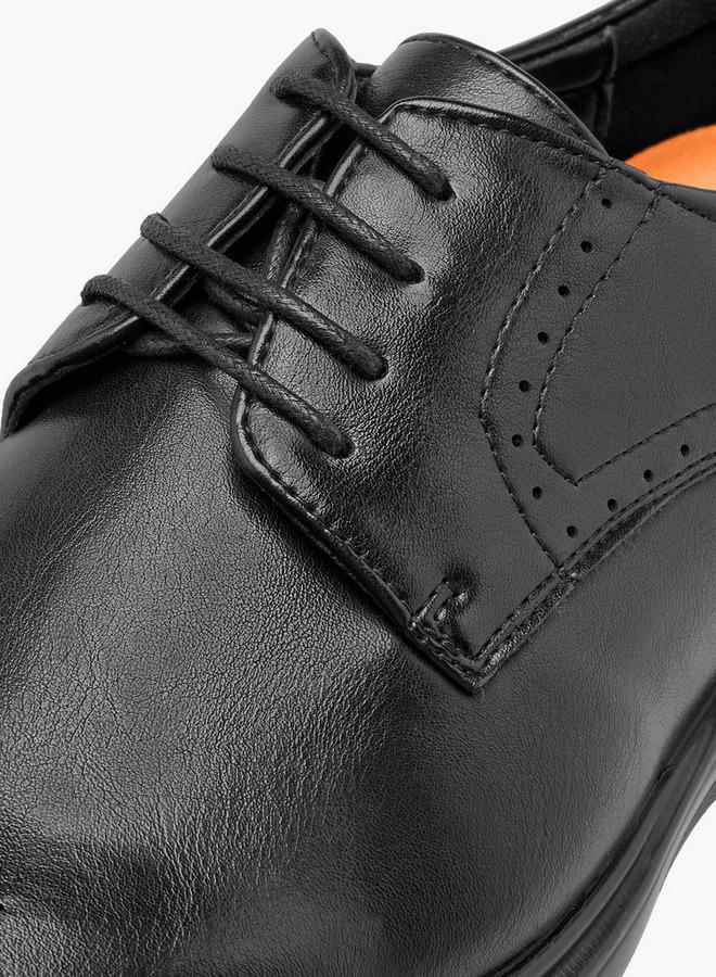 Le Confort Men Perforated Lace-Up Derby Shoes - Image 4