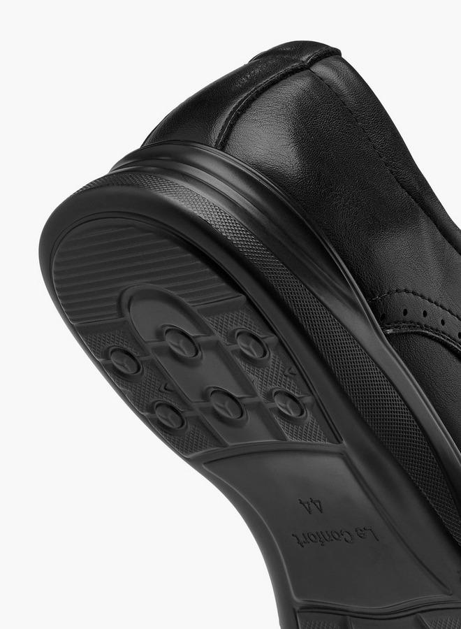 Le Confort Men Perforated Lace-Up Derby Shoes - Image 5