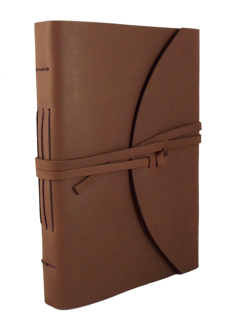 Rustic Ridge Leather Large Genuine Leather Legacy Photo Album with Gift Box - 9"x 12" - Scrapbook Style Pages - Holds 200 4x6" or 5x7" Photos - Image 2