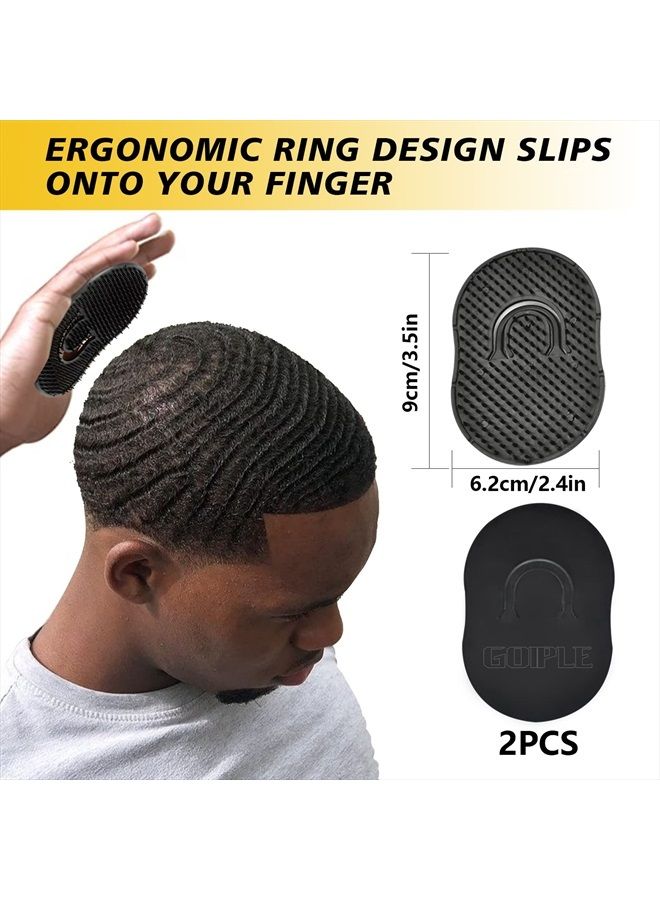 Goiple Natural Wave Pomade for Men Strong Hold, Easy Wash 360 Wave Training Hair Cream, Waves Grease for Men Promotes Layered Waves, Moisture, Control and Silky Shine (Wave Pomade+Wave Brushes*2+ Silky Durag - Image 4