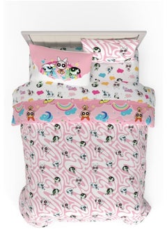 Franco Franco Collectibles Powerpuff Girls Bedding 7 Piece Super Soft Comforter and Sheet Set with Sham, Queen  - Image 2