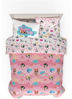 Franco Franco Collectibles Powerpuff Girls Bedding 7 Piece Super Soft Comforter and Sheet Set with Sham, Queen  - Image 1