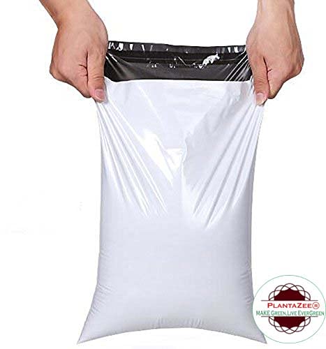PlantaZee 18X24 Inch Plain Temper Proof Courier Bag pod 60 Micron with Document Pouch (Pack of 100) - Image 4