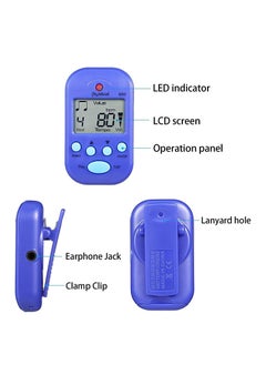 Excefore Mini Digital Metronome, Multifunctional, Portable, Volume Adjustable, Clip on, with Speaker, Beat Tempo, for Piano, Guitar, Saxophone, Flute, Violin, Drum  - Image 3