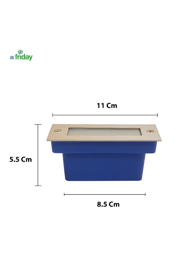 ALFRIDAY Recessed Step / Wall Light — 2W LED, 3000K Warm White, IP65 Outdoor Rated - Image 4
