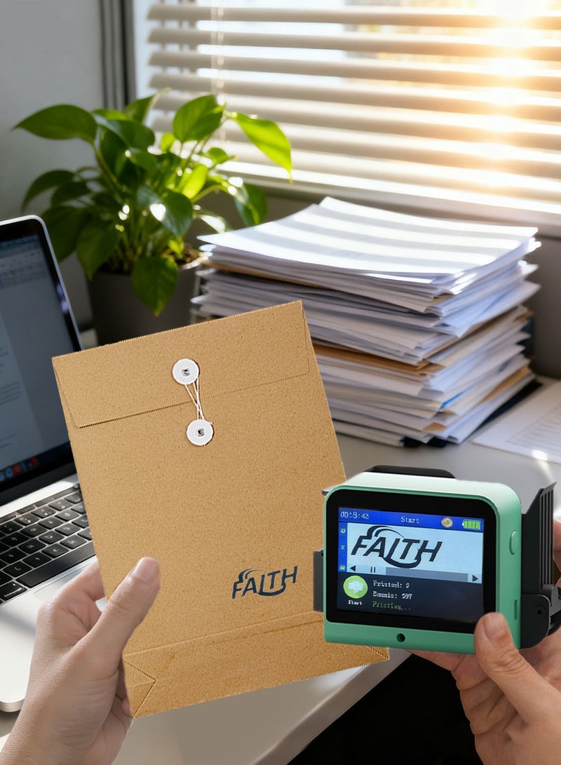 KidLe T1 Smart Handheld Mini Inkjet  Printer, Portable High-Resolution Coding Machine with Bluetooth, 2.8-Inch Touch Screen for Text/Logo/Date Printing on Various Surfaces ﻿ ﻿ - Image 3