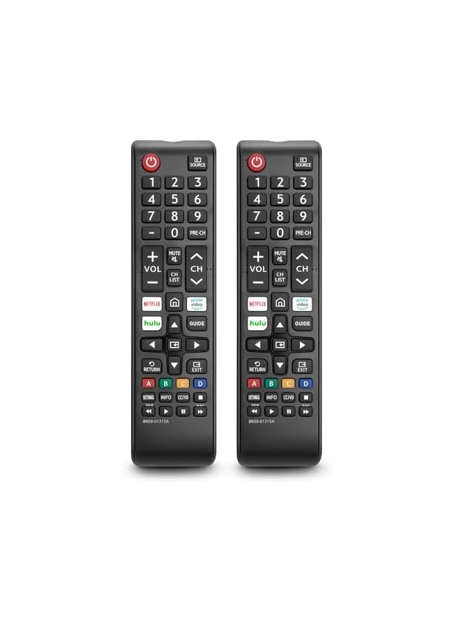 The Bros 2 Pack Replacement for Samsung TV Remote Control - Compatible With All Smart TV, LED, LCD, HDTV, 3D Series (Black) - Image 2