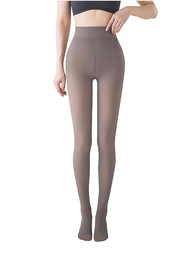 RATSAW Women's Winter Thermal Tights Fleece Lined Thermal Tights Warm and Transparent Winter Tights High Waist Pantyhose Winter Thermal Leggings Women's Lined Thickened  - Image 3