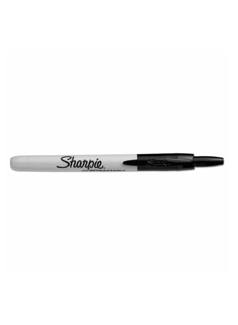 Sharpie 2-Piece Retractable Permanent Marker Black Ink - Image 2