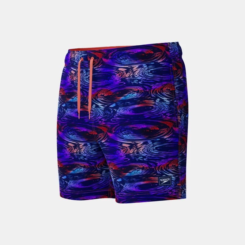 speedo Men's Print Redondo Edge Volley Swimming Trunks