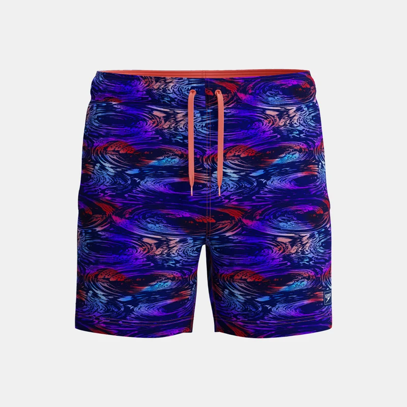 speedo Men's Print Redondo Edge Volley Swimming Trunks