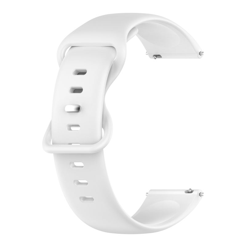 S-TOP For Garmin Move Style 20mm Solid Color Silicone Watch Band(White) - Image 1